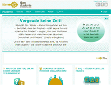 Tablet Screenshot of islam-akademie.com
